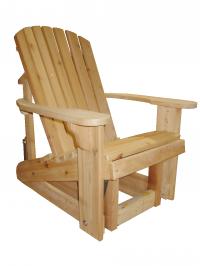 Click to enlarge image Big Boy Adirondack Glider 23`` Seat Width -  Glide your day away